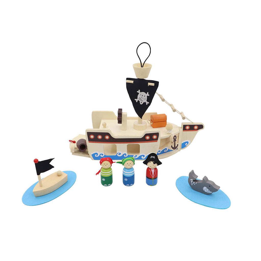 Portable Pirate Play Set - 10pc