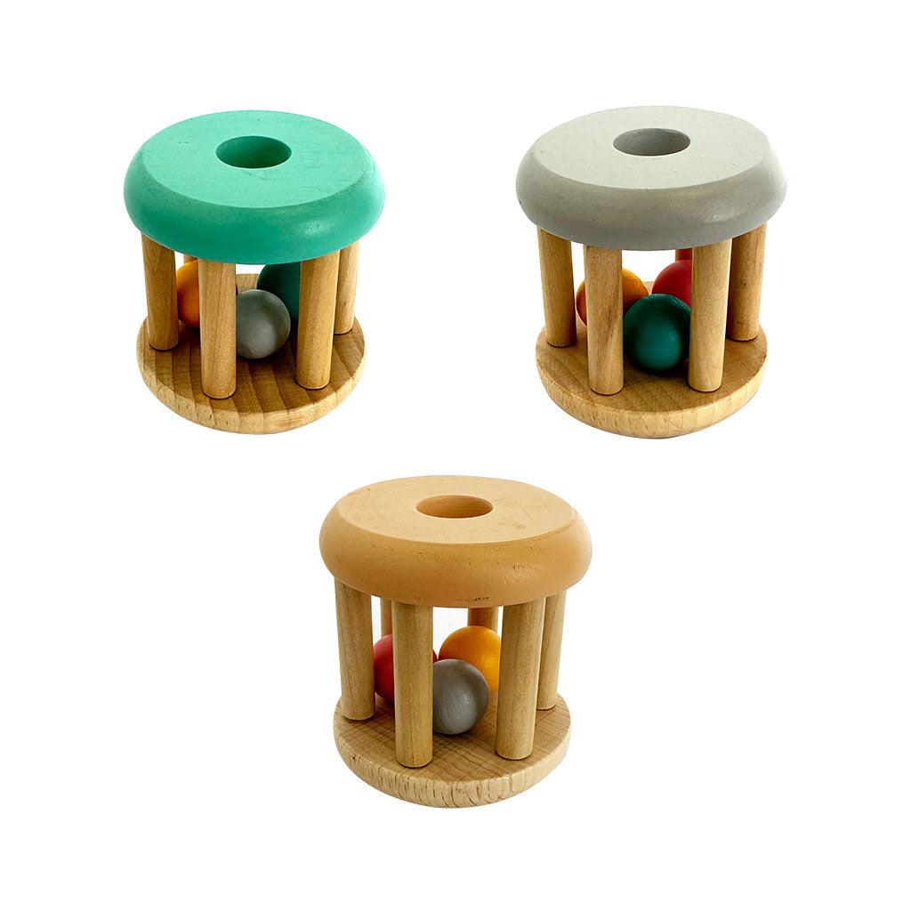 Wooden Rattle - 6pc