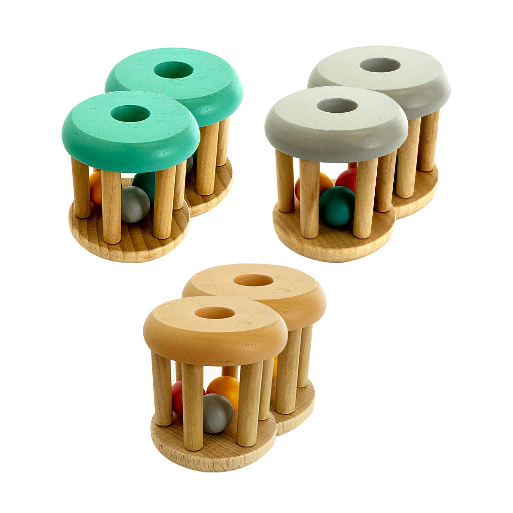 Wooden Rattle - 6pc