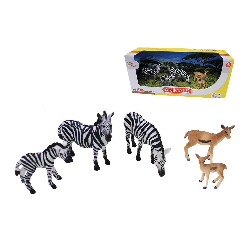 Zebra & Deer - 5pc - Educating Kids