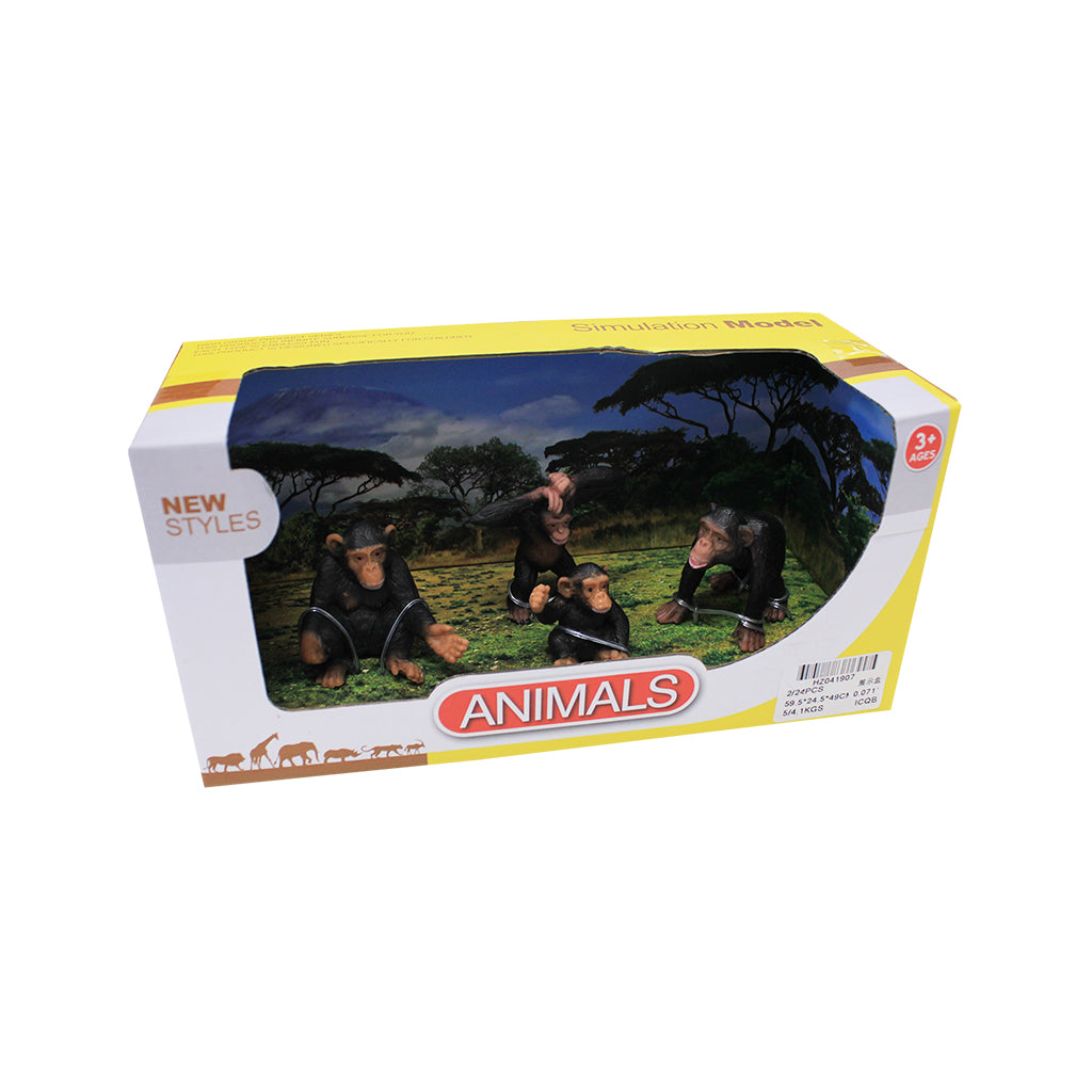 Chimpanzees - 4pc - Educating Kids