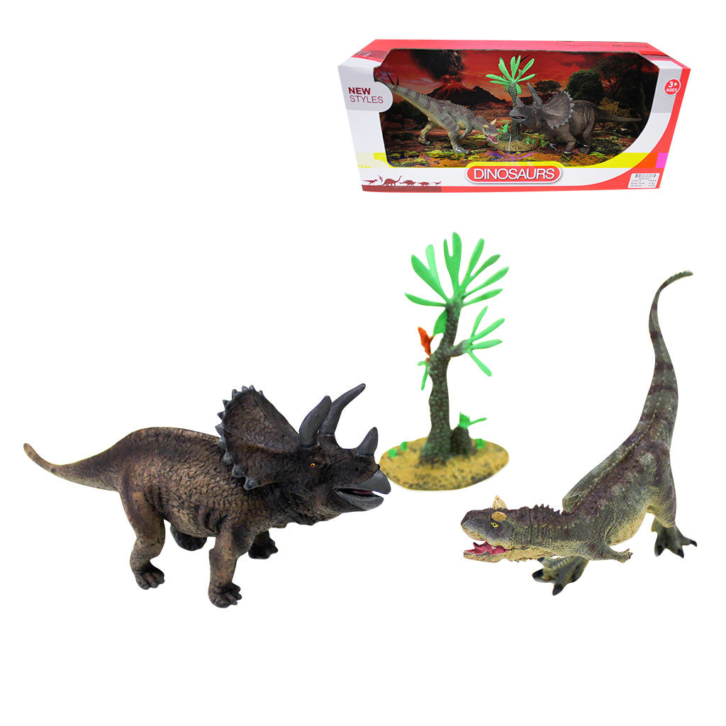 Carnotaurus & Triceratops - 2pc