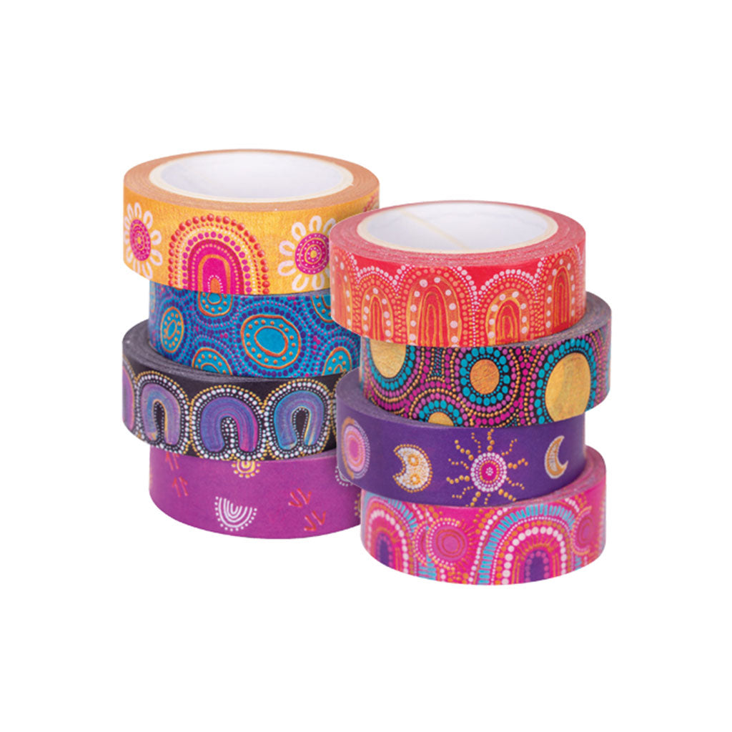 Washi Tape - Contemporary Australian Indigenous 8s - Educating Kids