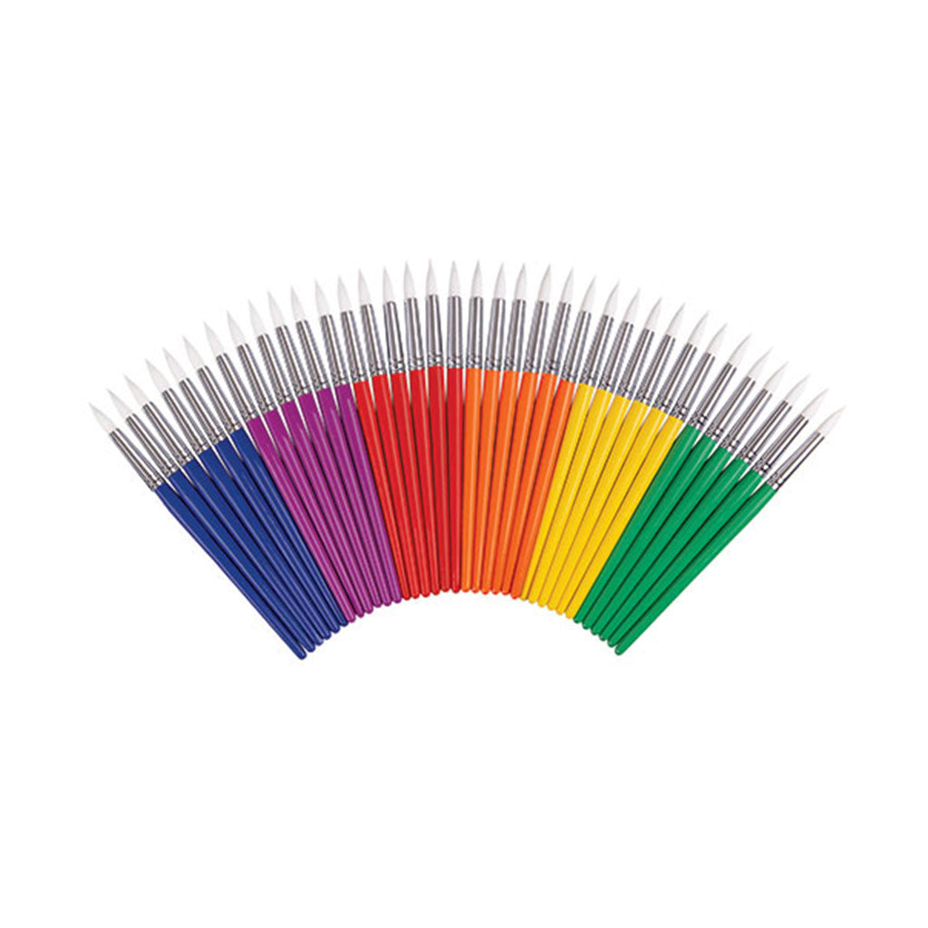 ColourSorts Organisers Brushes Round Asst - Set of 36 - Educating Kids