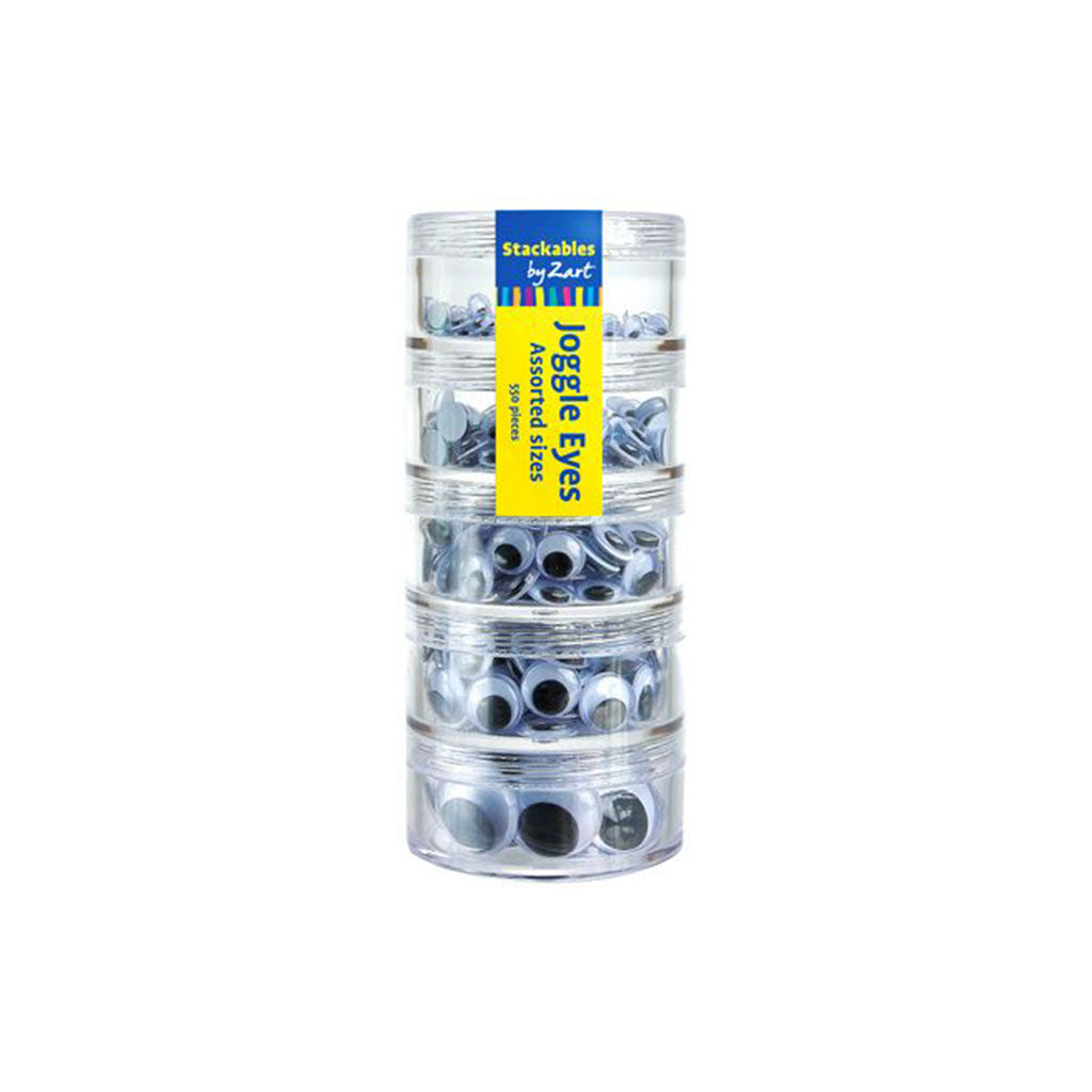 Joggle Eyes Stackable - Pack of 550 - 5-20mm - Educating Kids