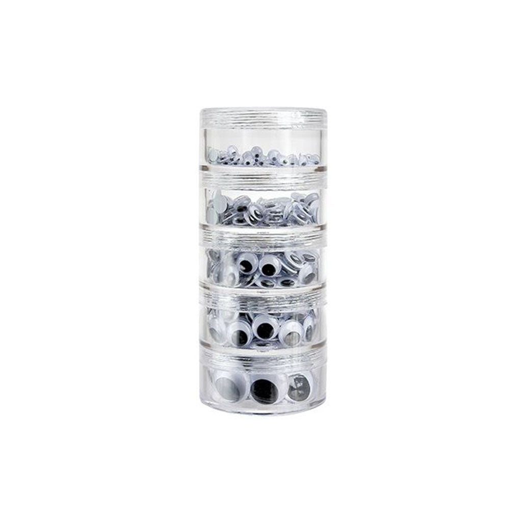 Joggle Eyes Stackable - Pack of 550 - 5-20mm - Educating Kids