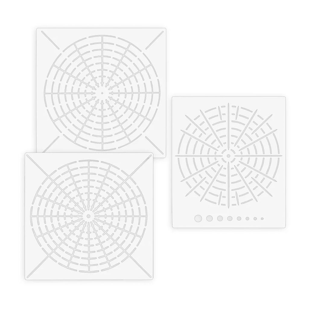 Easy Draw Mandala Stencils - Pack of 3