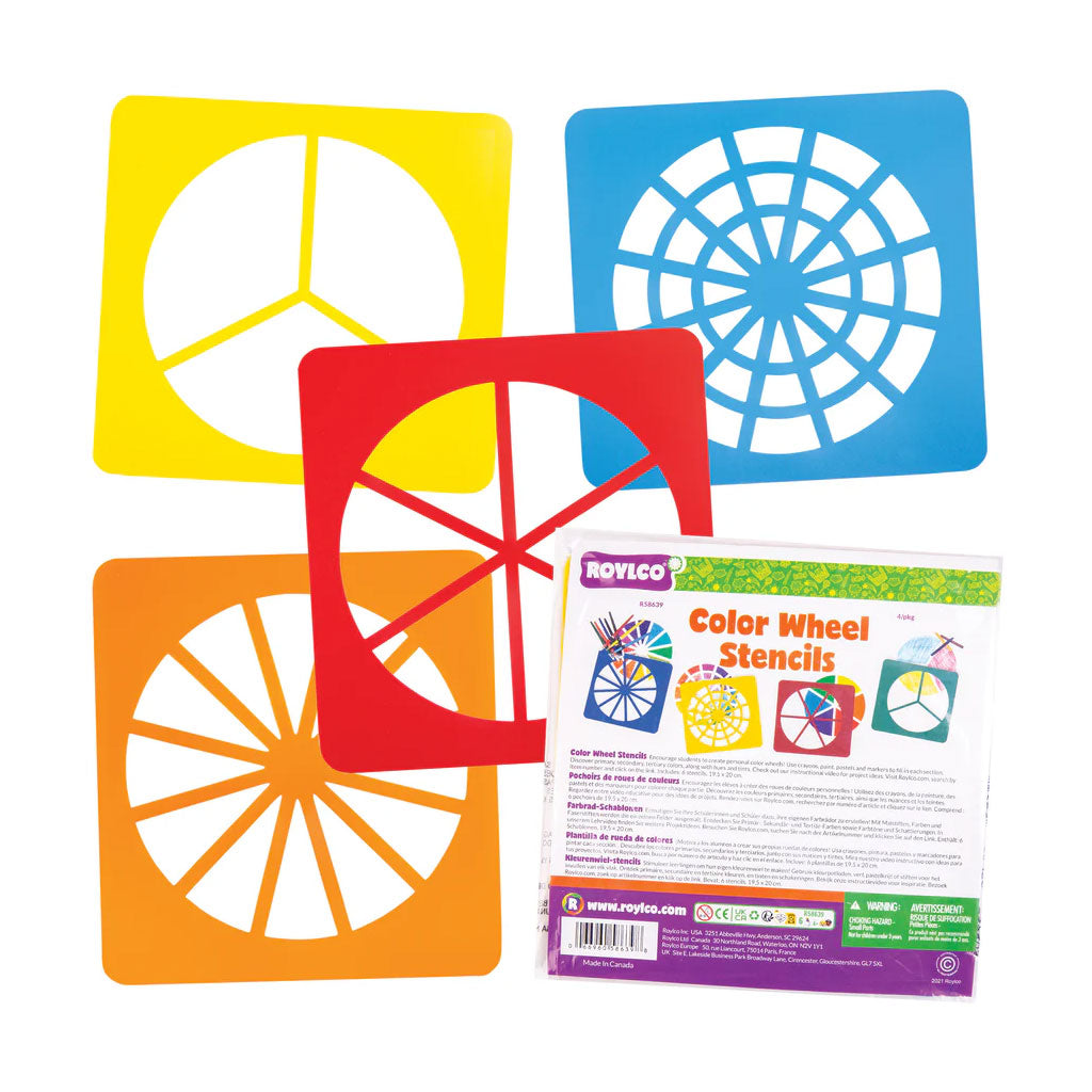 Colour Wheel Stencils - Pack of 4