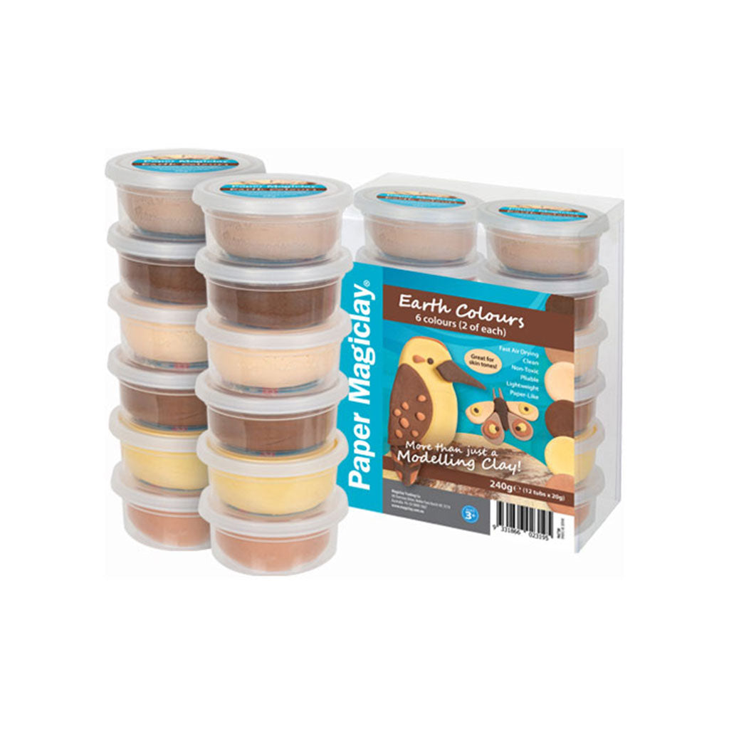 Paper Magiclay 240g Earth Colours - Educating Kids
