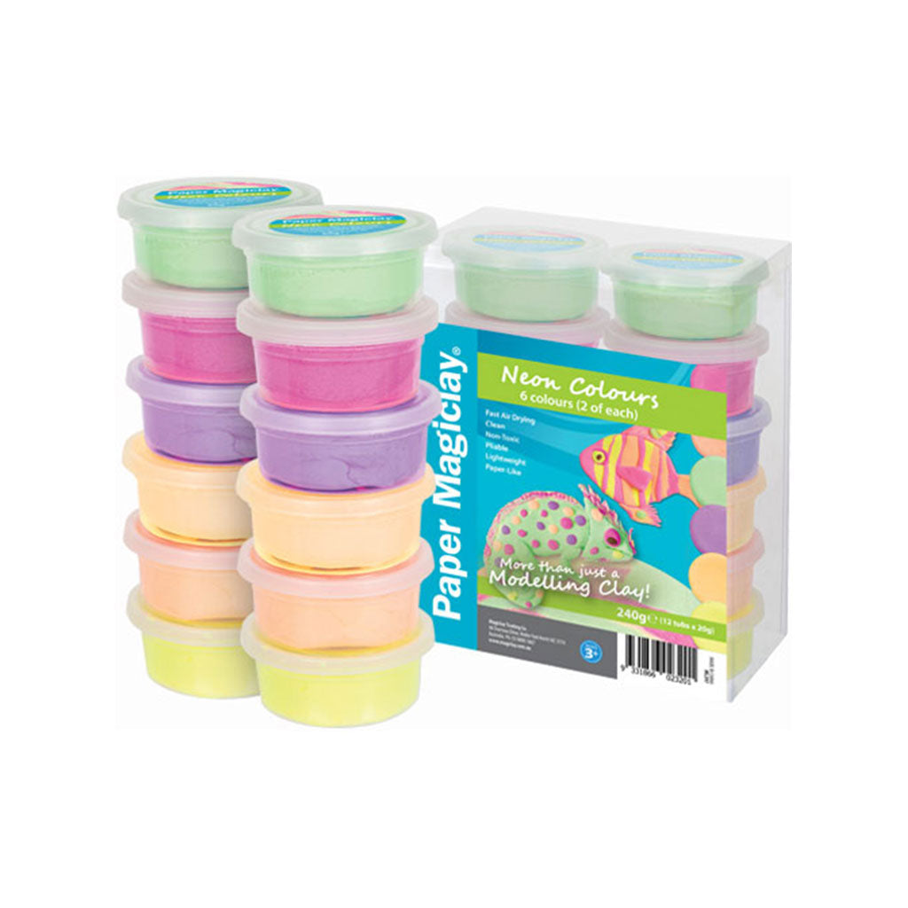 Paper Magiclay 240g Neon Colours - Educating Kids