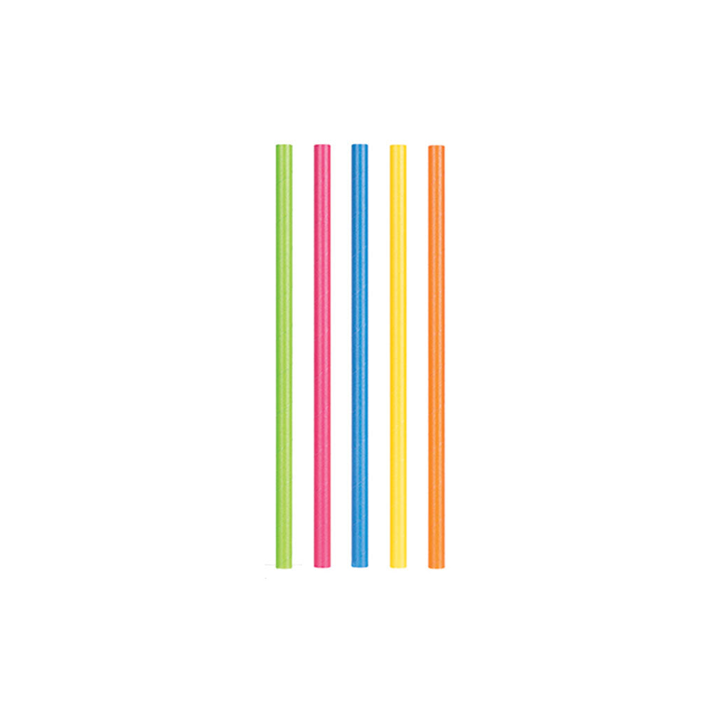 ECO Paper Straws Coloured - Pack of 500 - Educating Kids