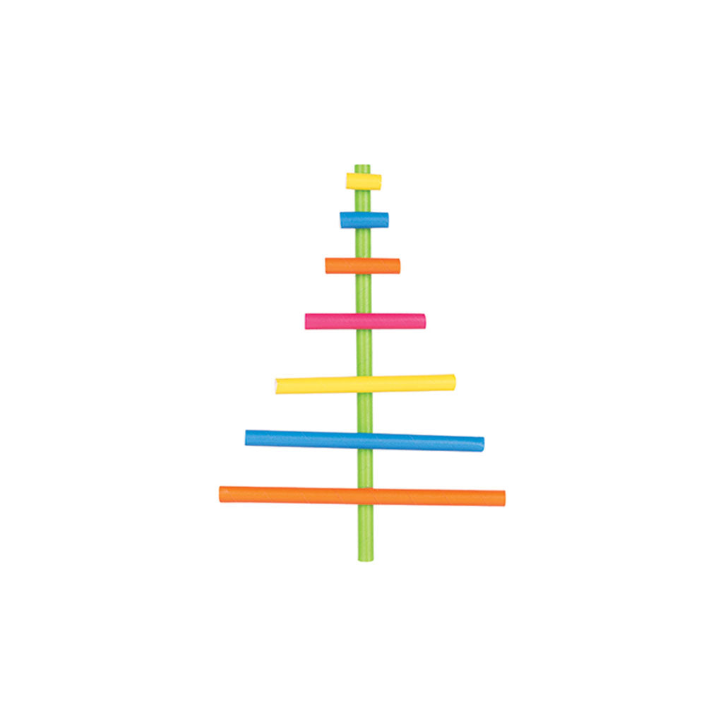 ECO Paper Straws Coloured - Pack of 500 - Educating Kids