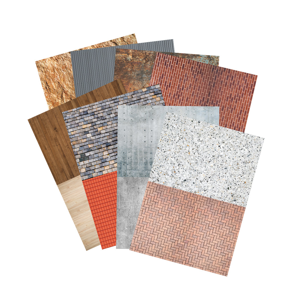 Building Pattern Paper - Pack of 40 - Educating Kids