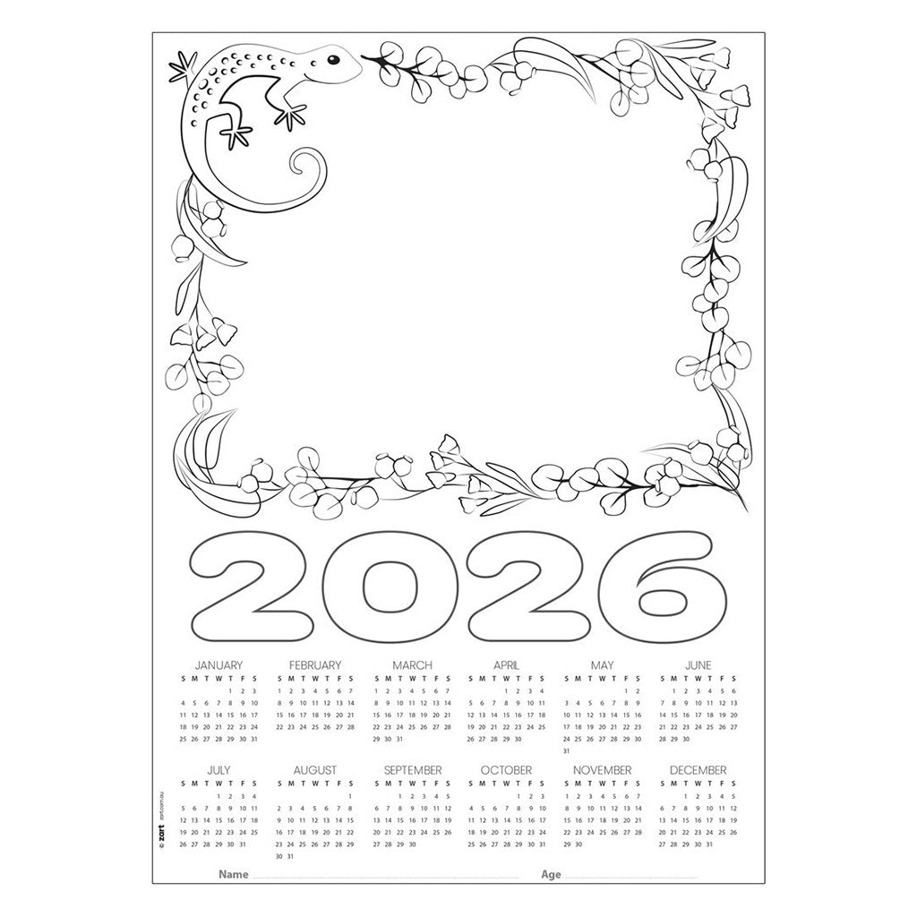 Cardboard Calendar 2026 Blanks A3 - Pack of 25 - Educating Kids