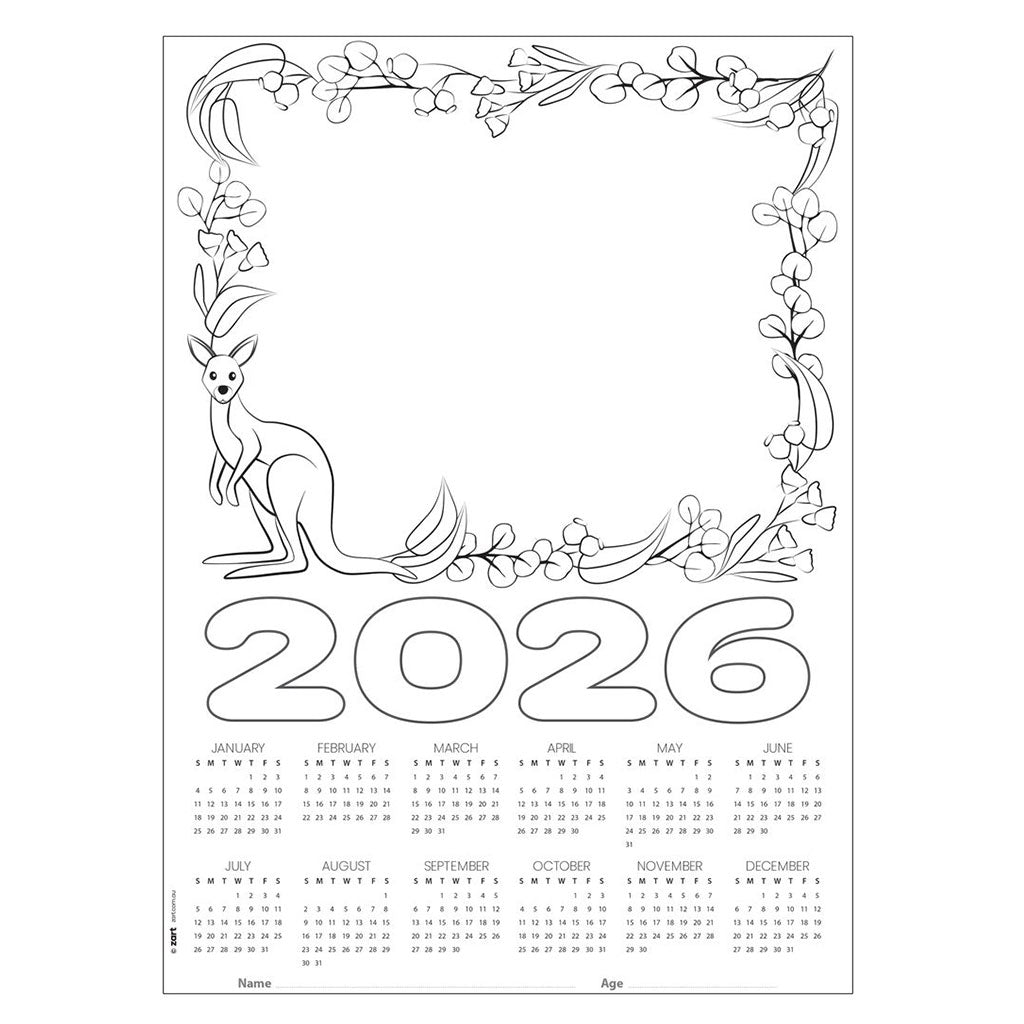 Cardboard Calendar 2026 Blanks A3 - Pack of 25 - Educating Kids