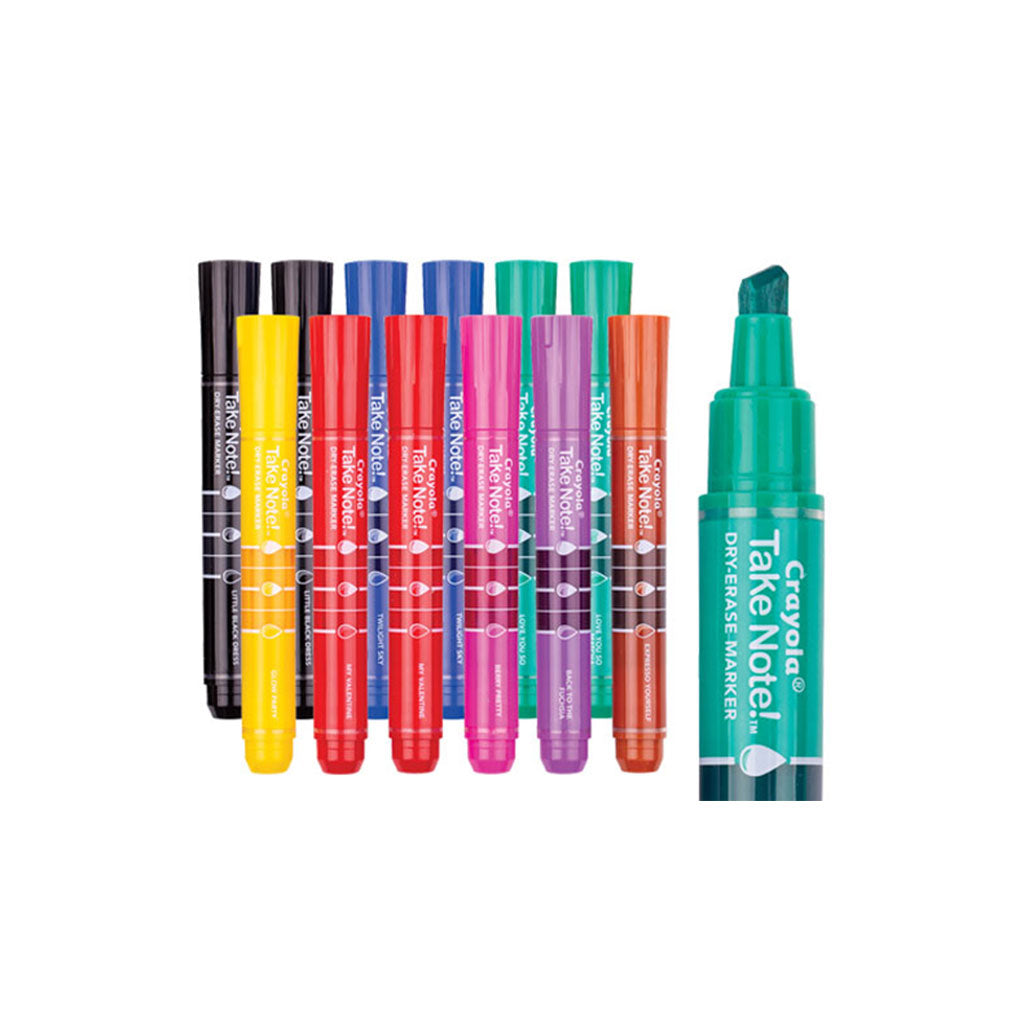 Crayola Whiteboard Markers Chisel – Pack of 12 - Educating Kids