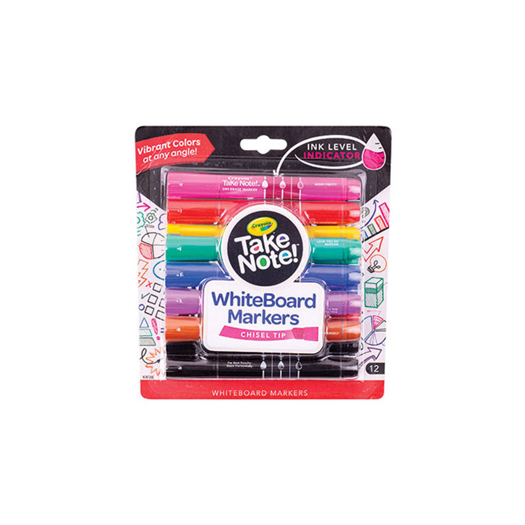 Crayola Whiteboard Markers Chisel – Pack of 12 - Educating Kids