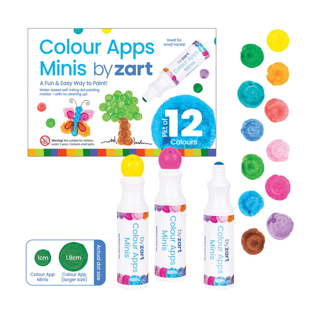 Colour Apps Minis - Pack of 12 - Educating Kids