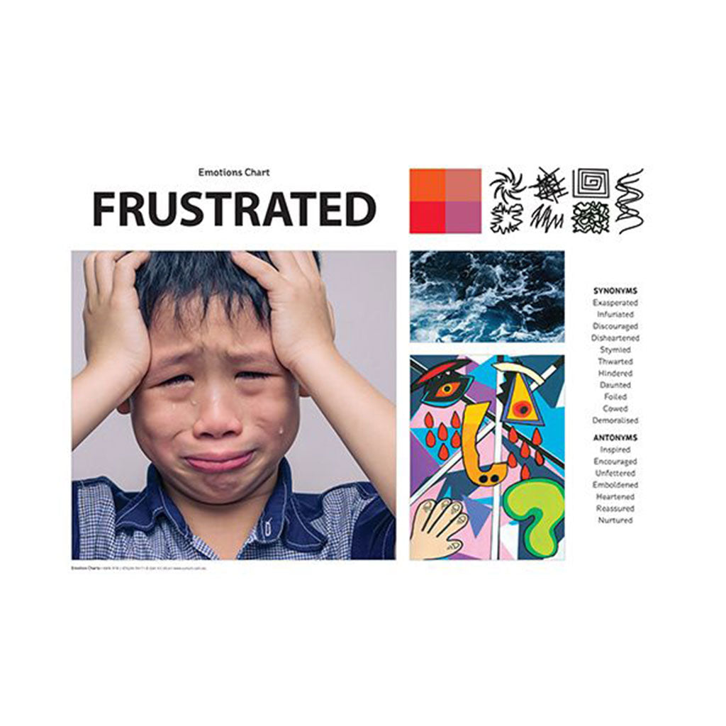 Emotions Art & Language Chart Pack A3 - Educating Kids