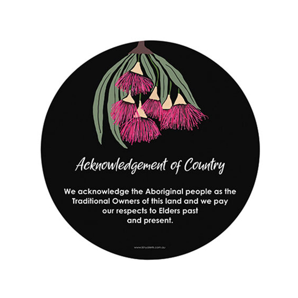 Acknowledgement Plaque 28cm Yellow Gum