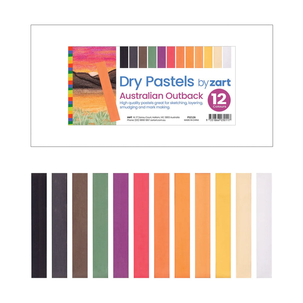 Dry Pastel Australian Outback - Pack of 12