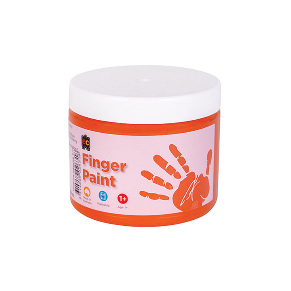Finger Paint Orange - 250 ml - Educating Kids