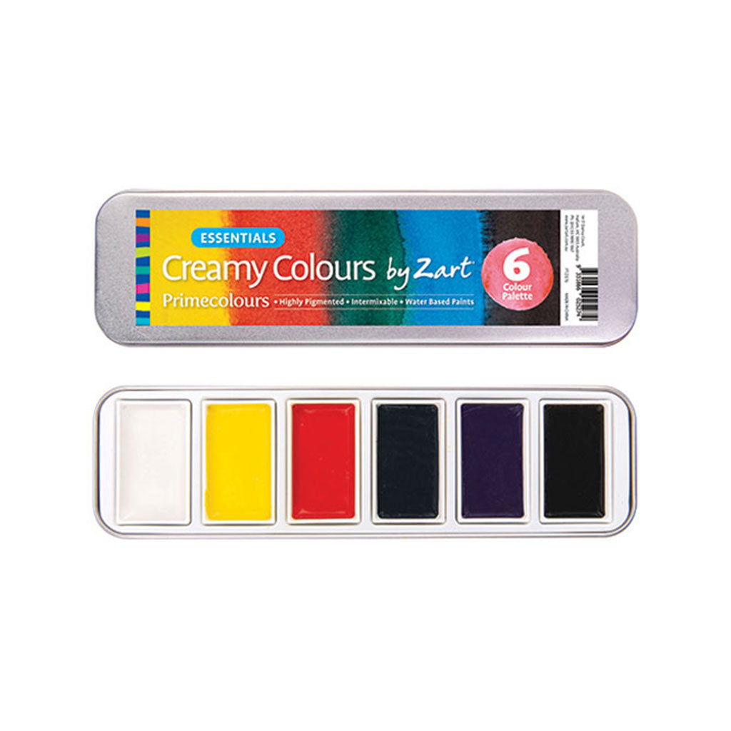 Creamy Colours Watercolours by Zart Essential - Educating Kids