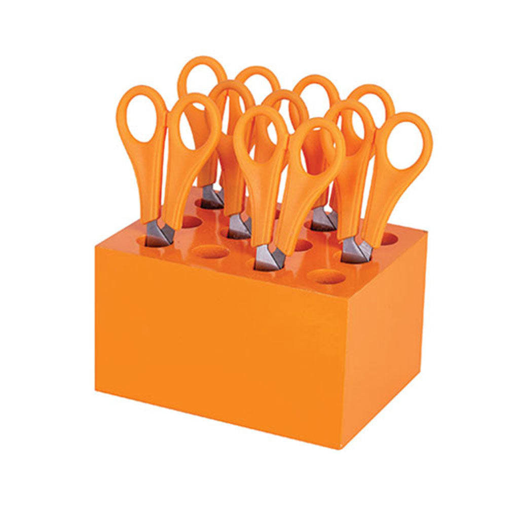 ColourSorts Scissor Brush Block - Orange - Educating Kids
