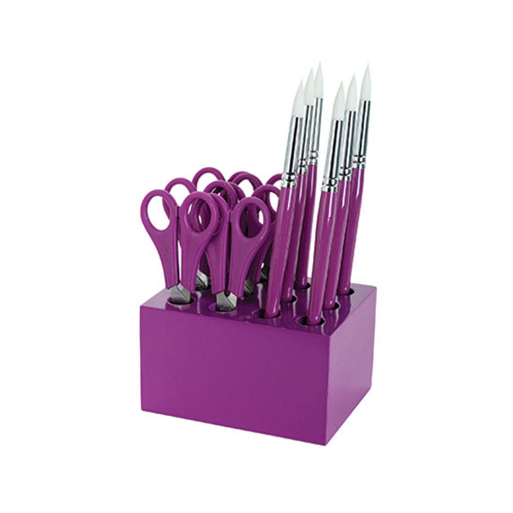 ColourSorts Scissor Brush Block - Purple - Educating Kids