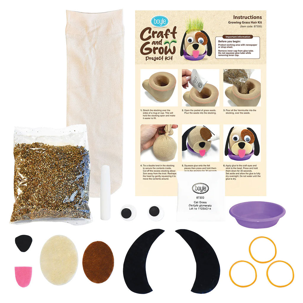 Craft & Grow Grass Puppy Kit