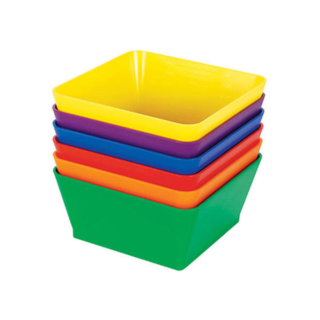 ColourSorts Classroom Organisers Bowls Square 6pc - Educating Kids
