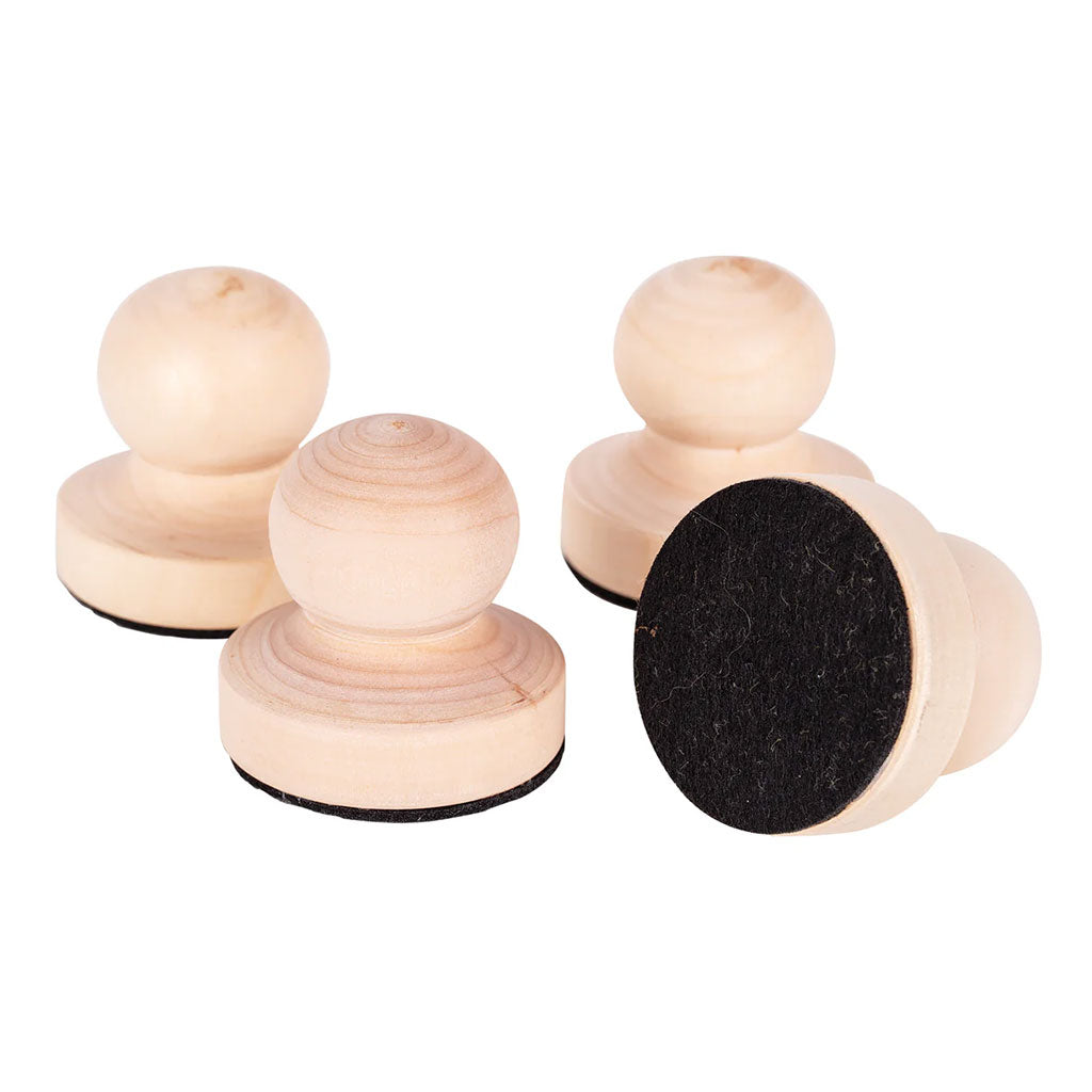 Wooden Button Brayer - Pack of 10