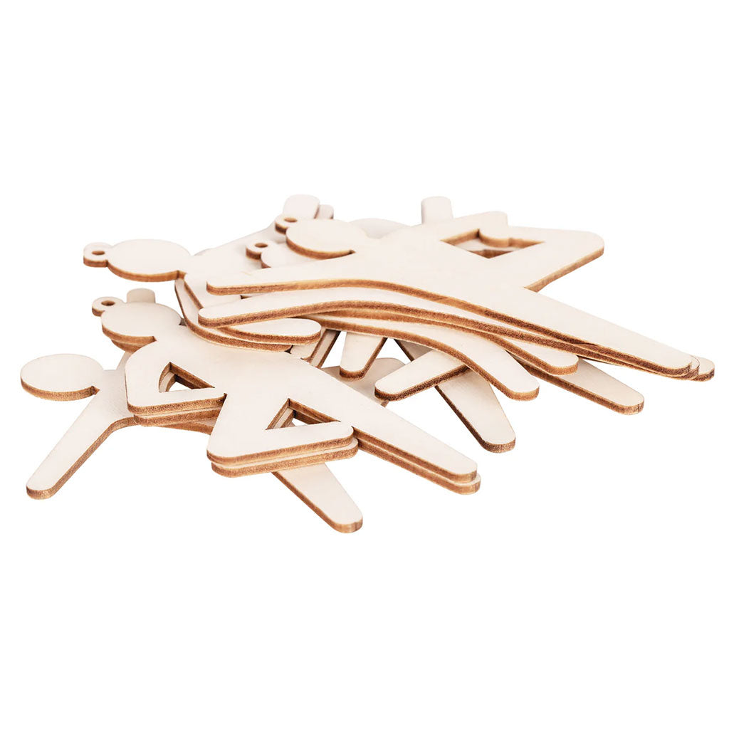 Wooden Active Figures - Pack of 24