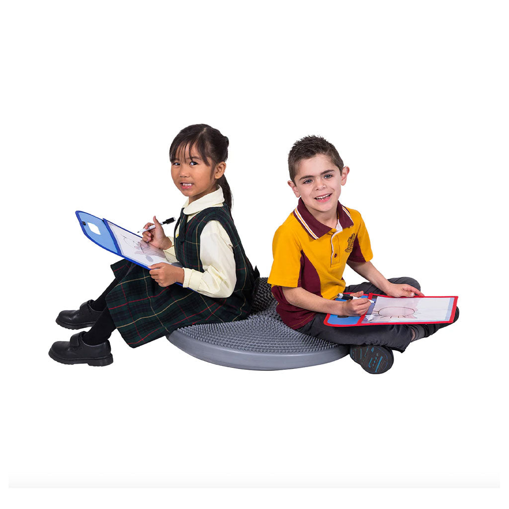 Large Tactile Cushion Grey - Educating Kids