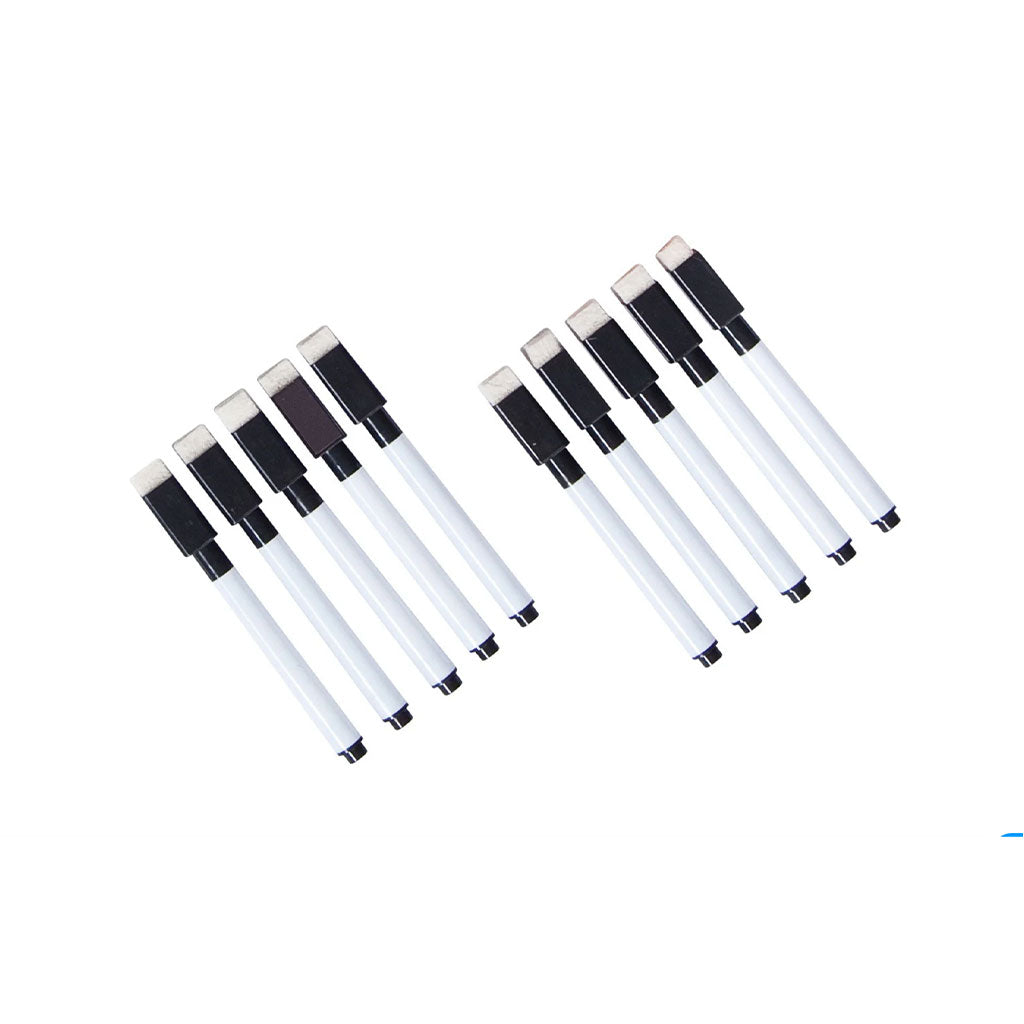 Black Write & Wipe Pens - 10pc - Educating Kids