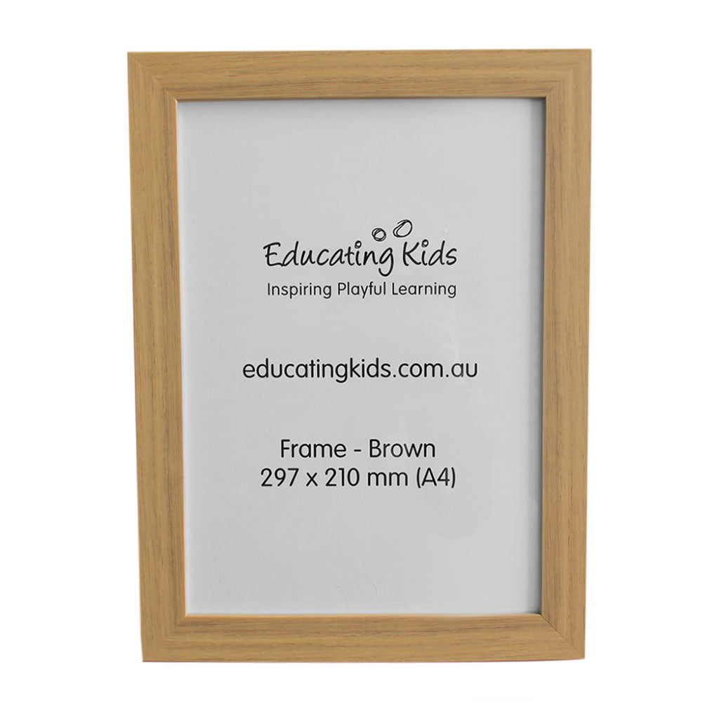 Frame Timber - A4 - Educating Kids