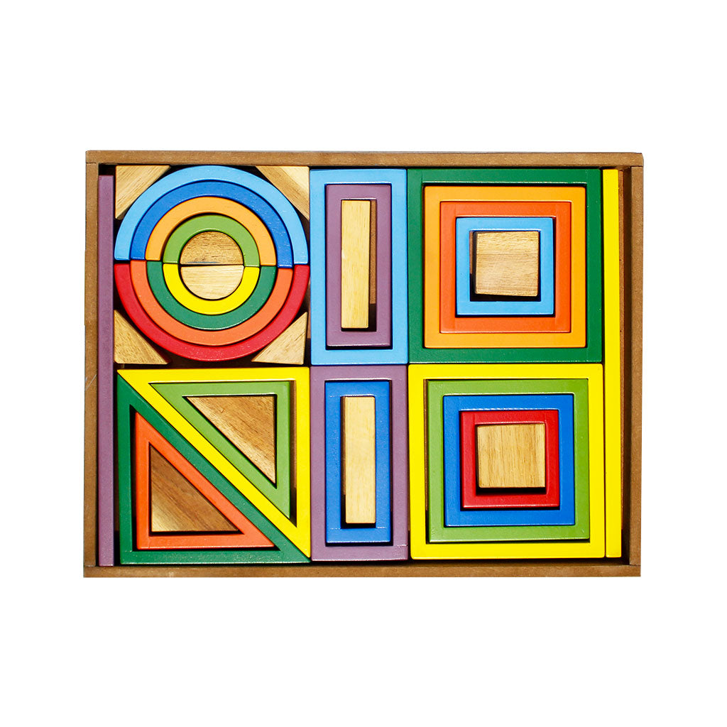 Rainbow Blocks - Educating Kids