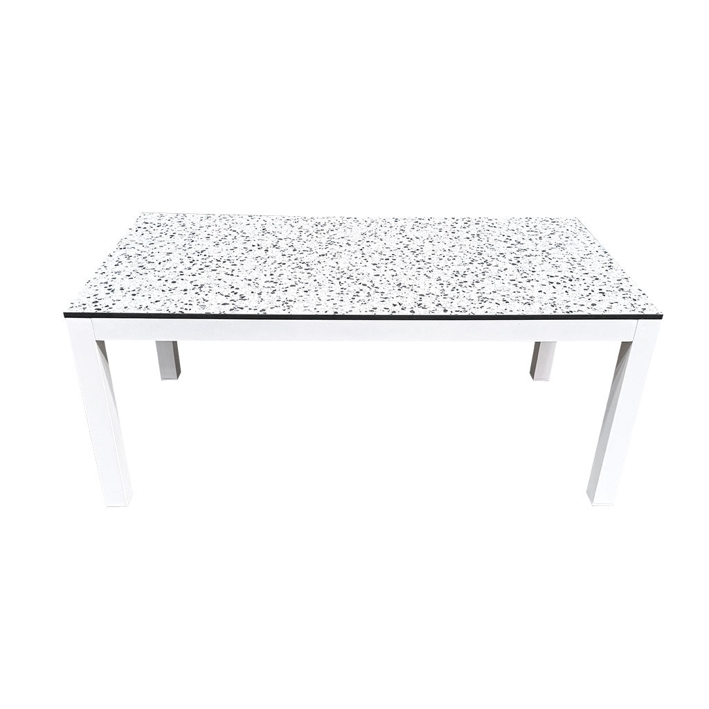 White Terrazzo Rectangle Table