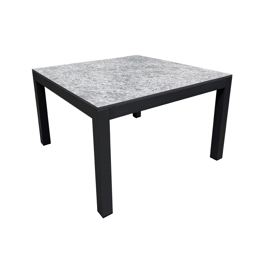 Charcoal Marble Square Table