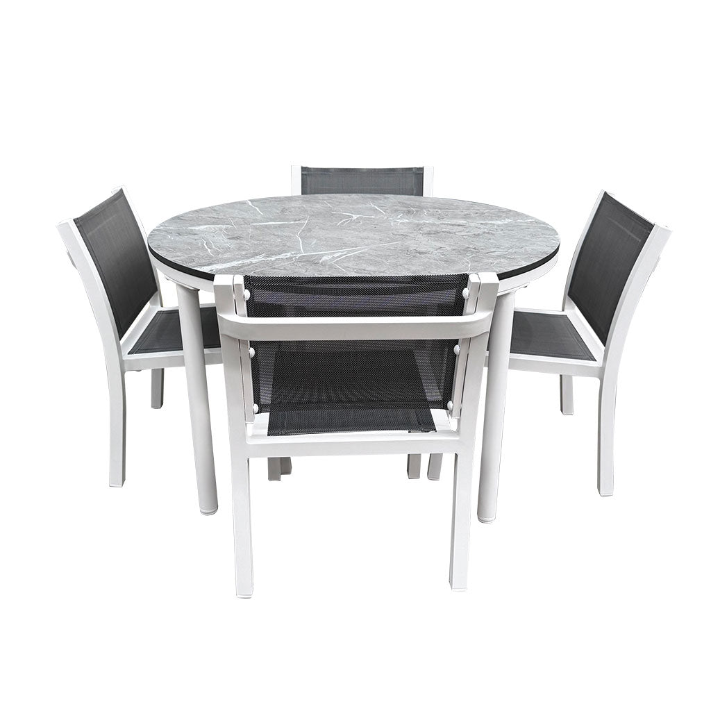 Light Grey Marble Round Table