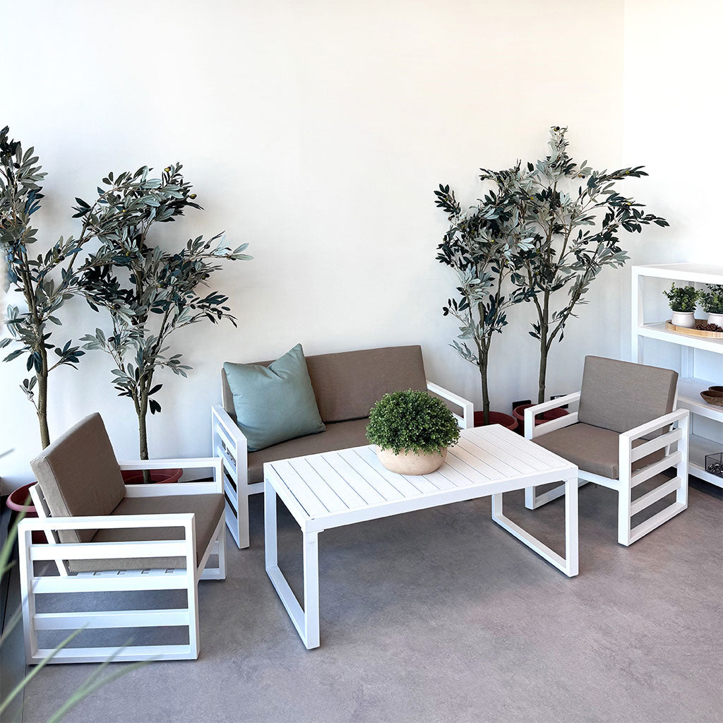 Outdoor Lounge Set – White