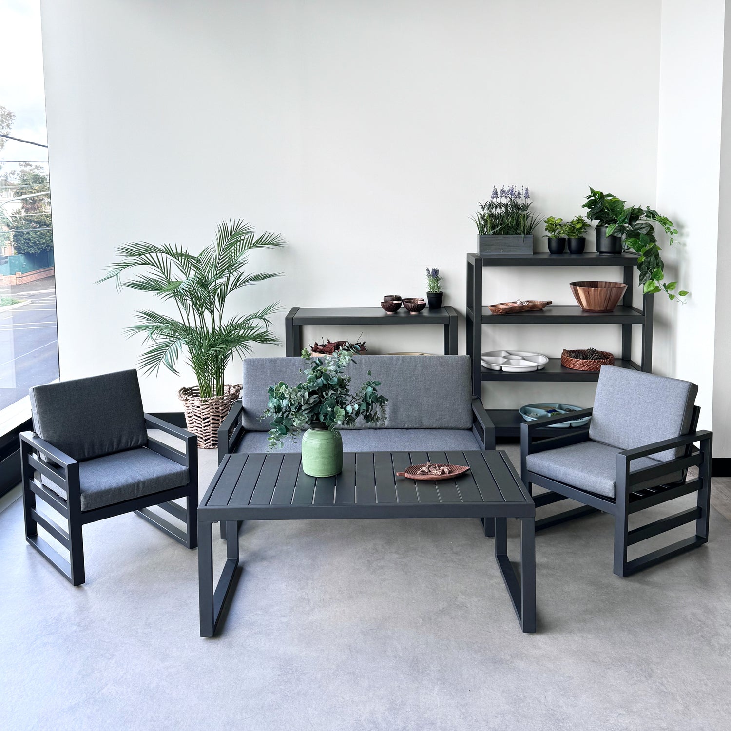 Outdoor Lounge Set – Charcoal - Educating Kids
