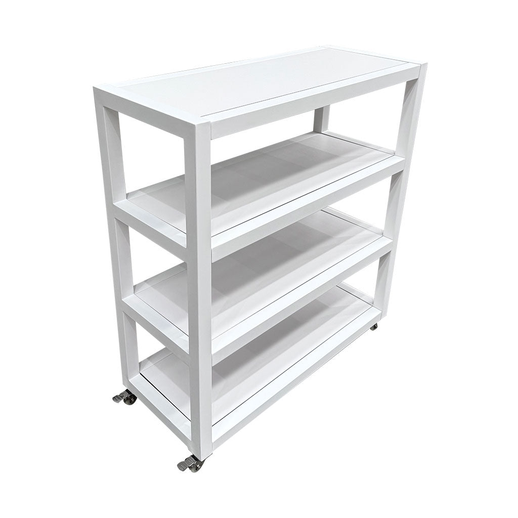 Outdoor 4 Shelf Unit – White