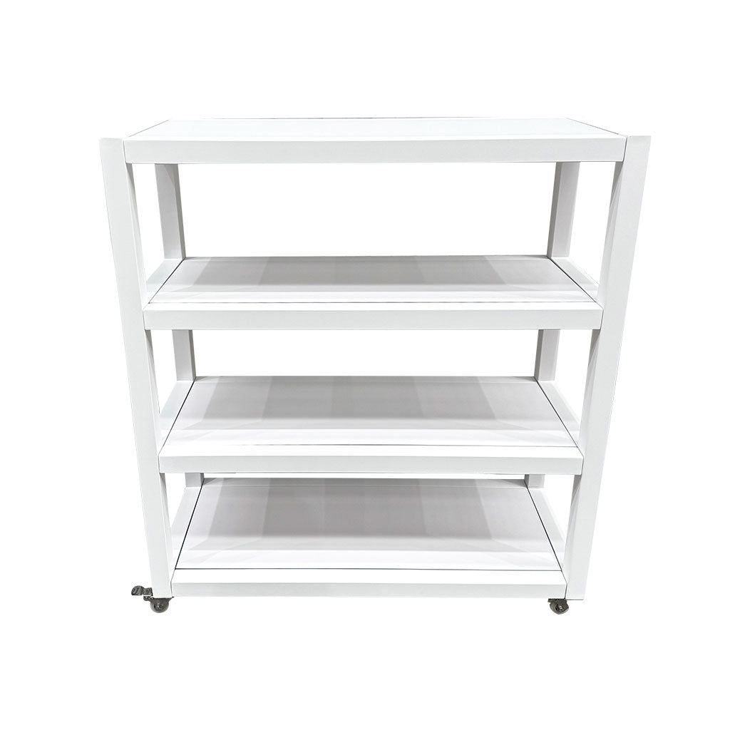 Outdoor 4 Shelf Unit – White
