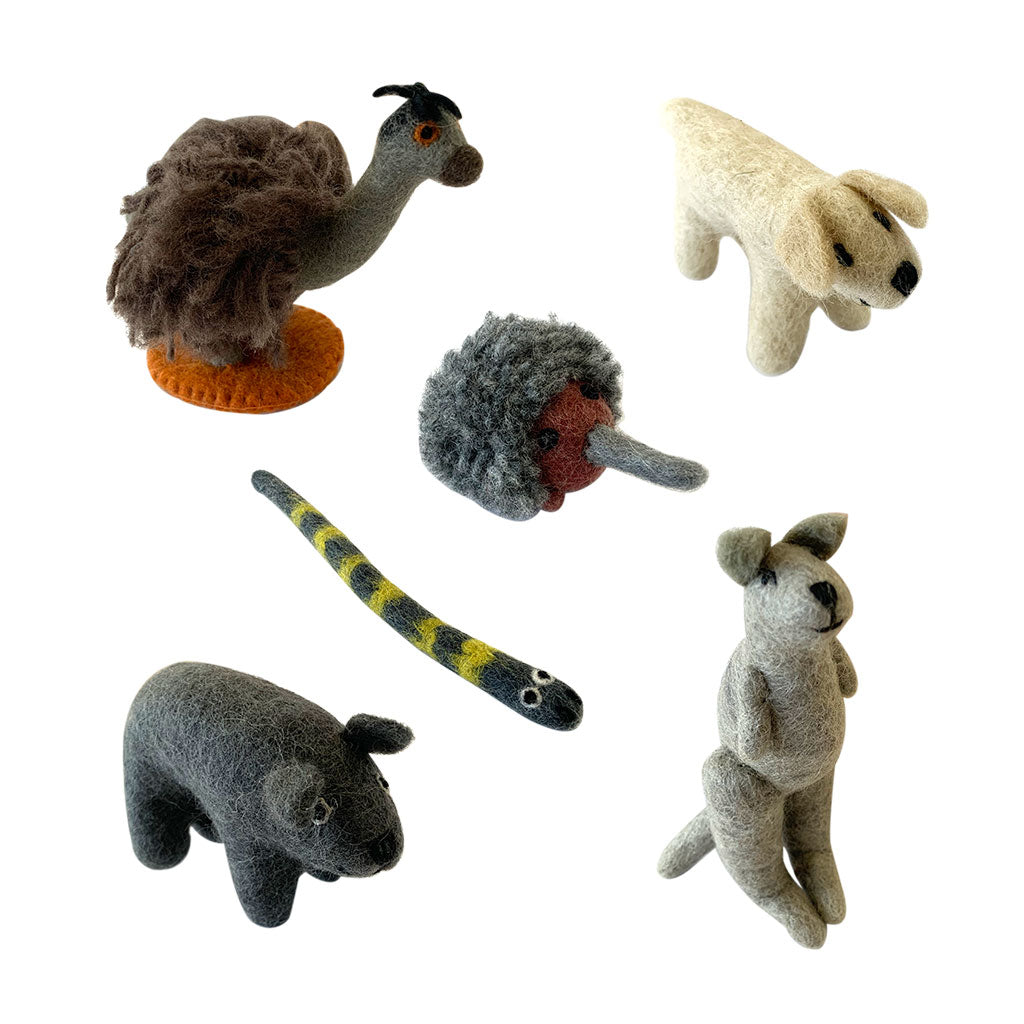 Felt Australian Animals - 6pc - Educating Kids