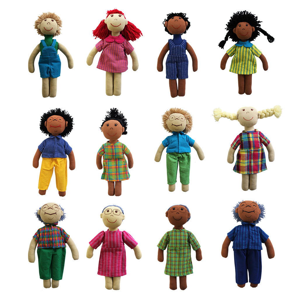 Dolls Blended Family - Set of 12 - Educating Kids