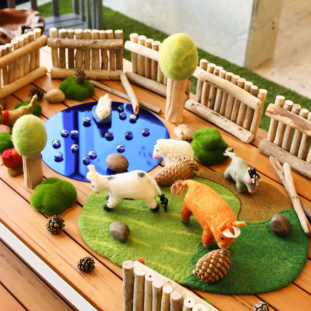 Felt Farm Animals - Set of 9 - Educating Kids