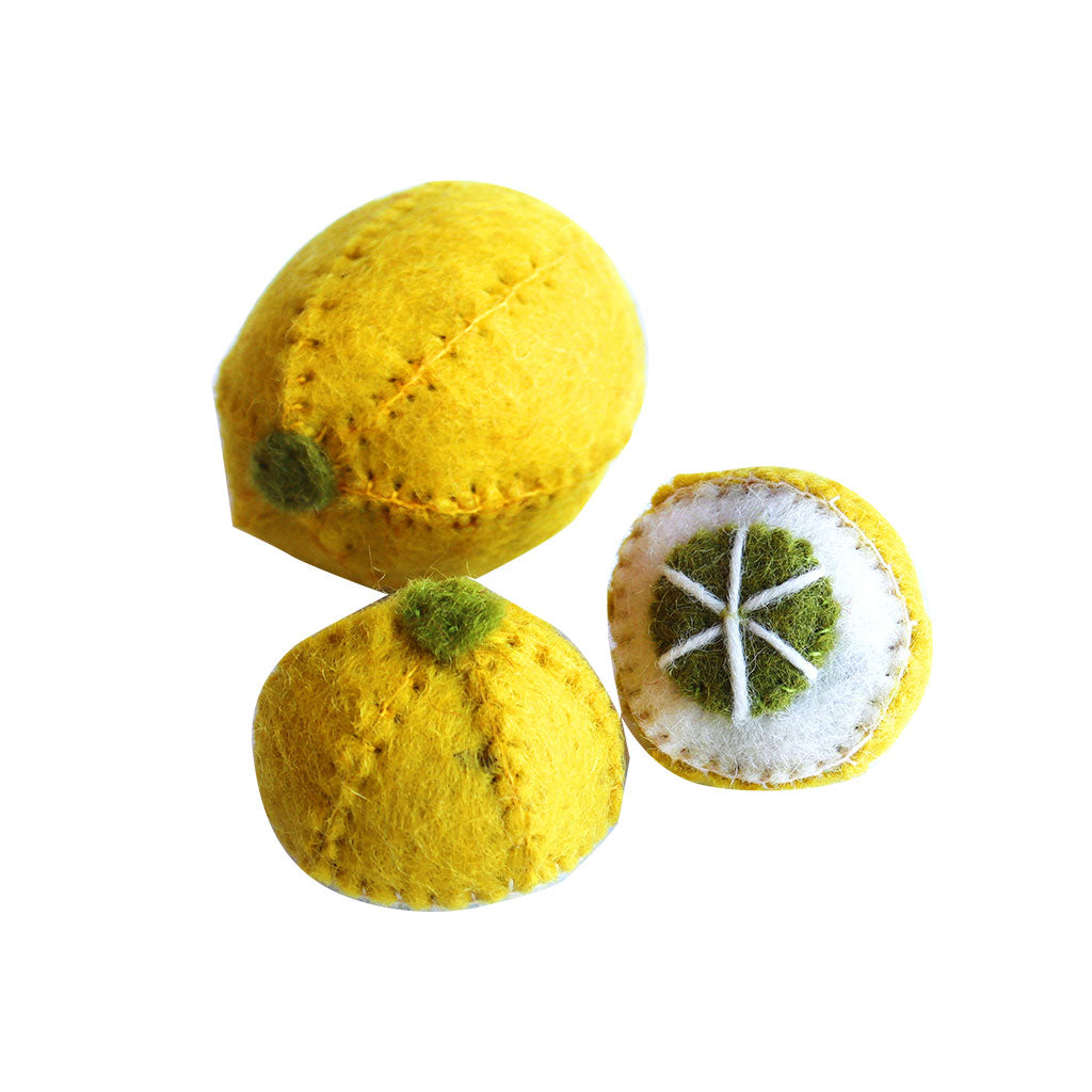 Felt Lemon - 3pc - Educating Kids