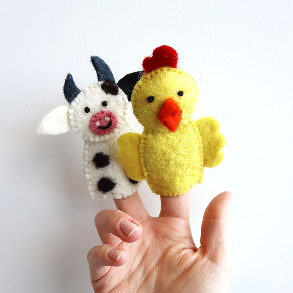 Farm Animals - Finger Puppets - Educating Kids