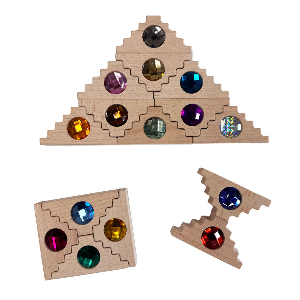 Dutch Step Gable Blocks – Gem – 16pc